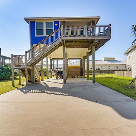 Walk To Beach Galveston Home With Golf Cart! Exterior photo