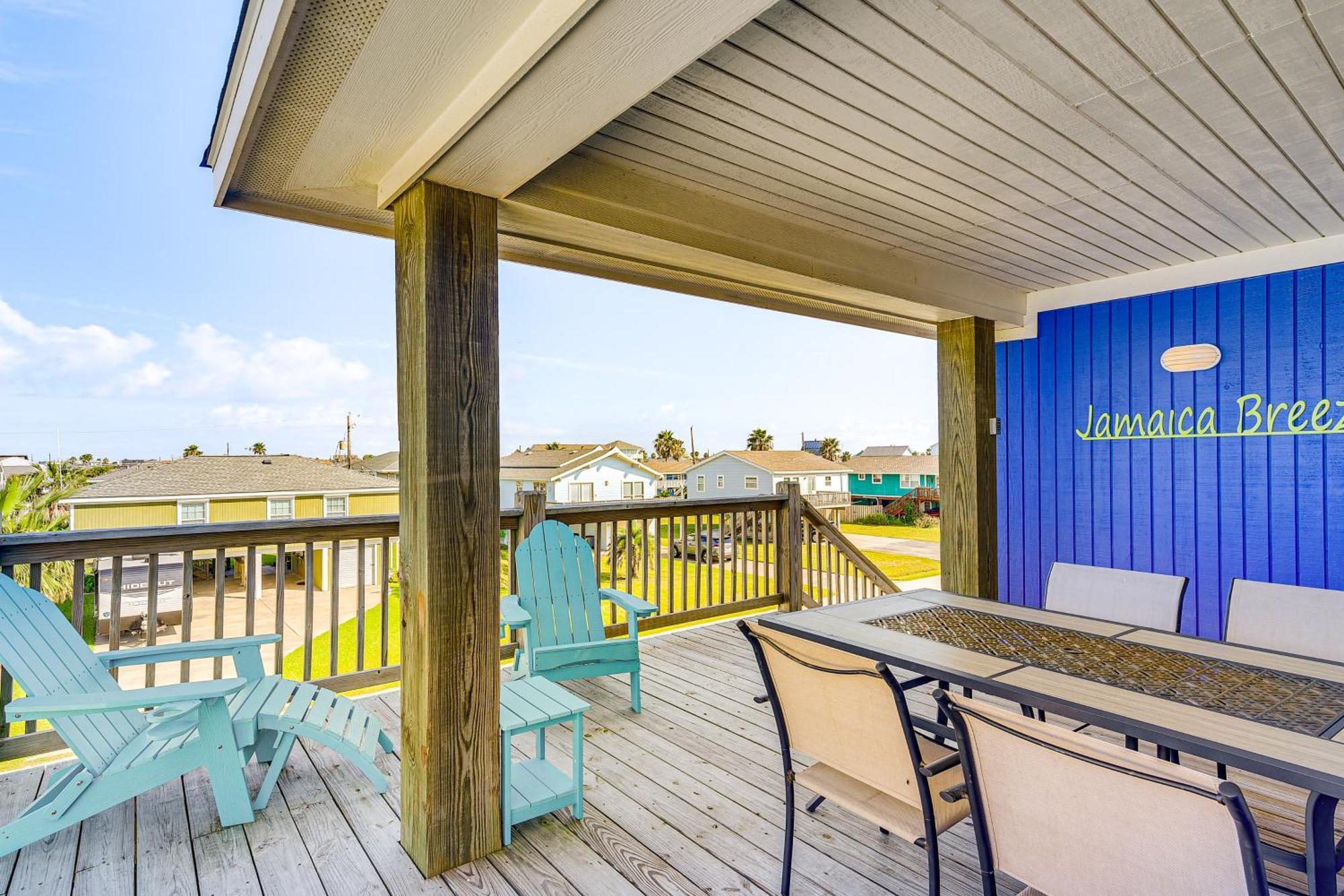 Walk To Beach Galveston Home With Golf Cart! Exterior photo